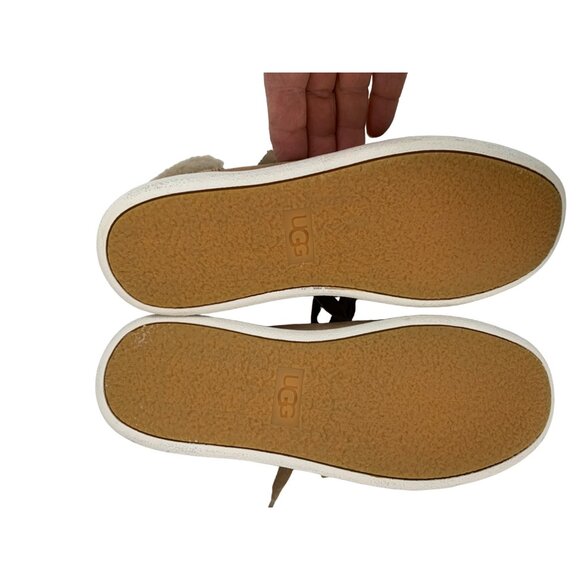 UGG 1019716 Alameda Zip Sneaker Boot Women 6.5 Shoe Leather Sherpa Mid 6986 - Picture 10 of 10